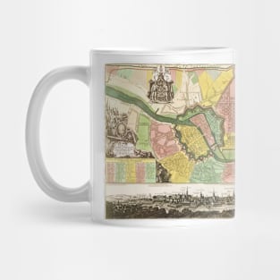 Antique Map of Berlin, Germany by Matthäus Seutter, 1738 Mug